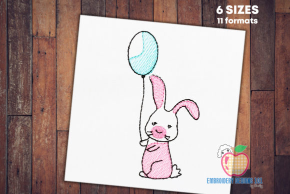 Birthday Bunny with a Balloon Review for Business Use