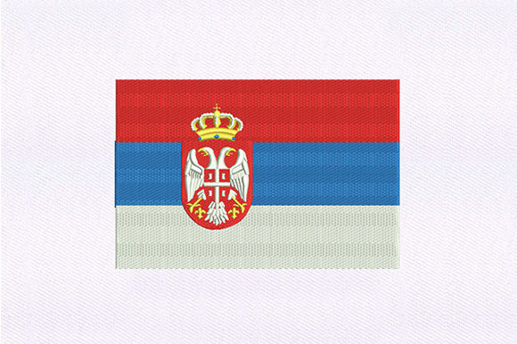 Ensign Serbia Flag: A Bold Embroidery Design for Seasonal Creations