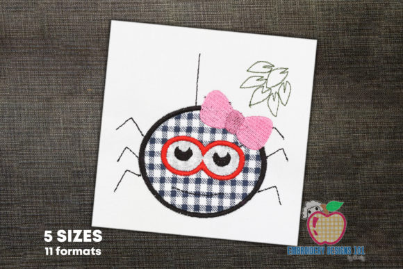 Halloween Spider with Bow Applique Review