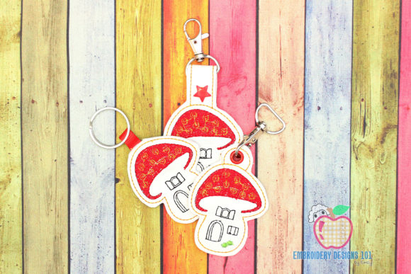 Mushroom House ITH Keyfob: A Seasonal Embroidery Design Review