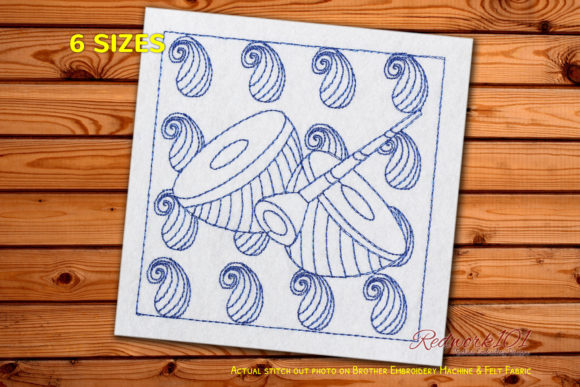 Shehnai and Drum Embroidery Design Review