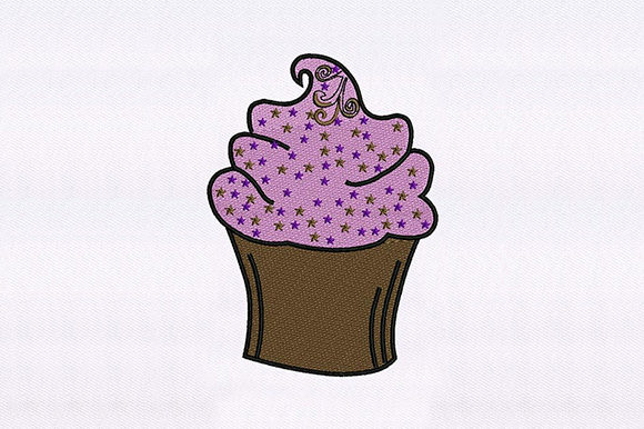 Sweet Pink Cupcake Design: A Festive Embroidery File for Seasonal Creations