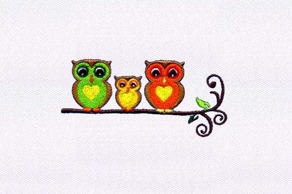 Tree Perched Owls Embroidery Design Review