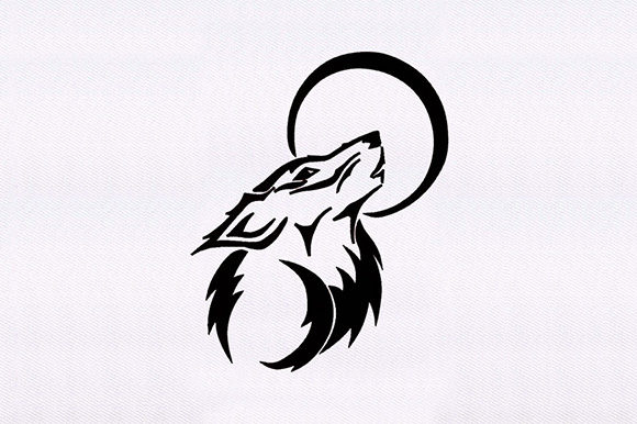 Wolf Howling Moon